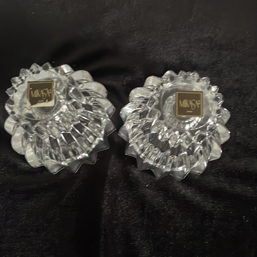 Pair of Mikasa candle holders - Picture 6 of 6